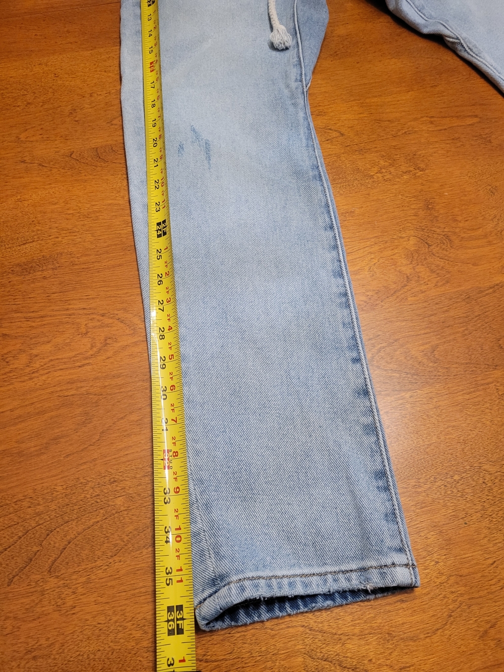 One Teaspoon Light Blue Drawstring Jeans - Picture 11 of 14